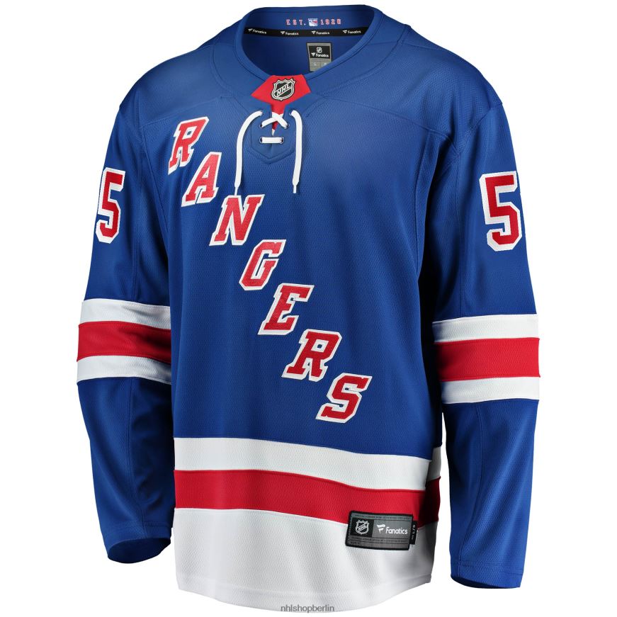 Männer NHL New York Rangers Ryan Lindgren Fanatics Branded Blue 2017/18 Heim-Breakaway-Replika-Trikot Kleidung BF680T337
