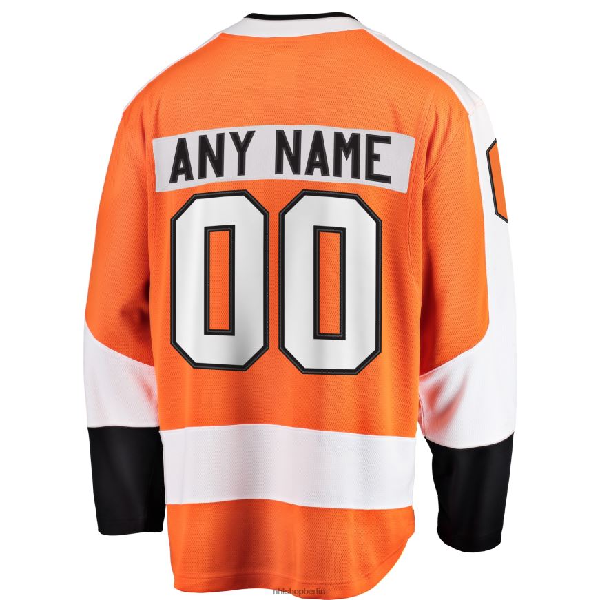 Männer NHL Orangefarbenes Home-Breakaway-Trikot mit Fanatics-Logo der Philadelphia Flyers Kleidung BF680T1151