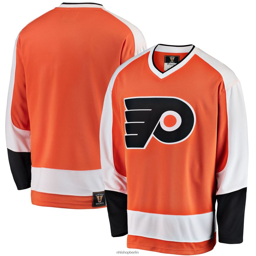 Männer NHL Orangefarbenes Premier Breakaway Heritage Blanko-Trikot der Philadelphia Flyers Fanatics Kleidung BF680T1130