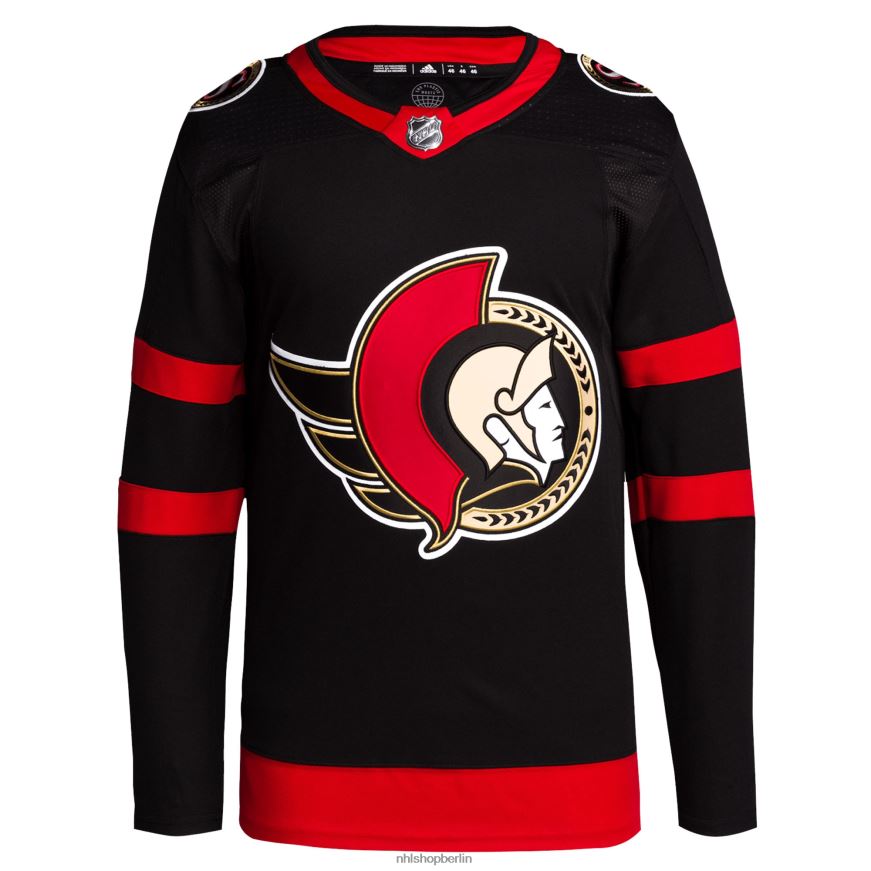 Männer NHL Ottawa Senators adidas Black Home Primegreen Authentic Pro Blank Trikot Kleidung BF680T1720