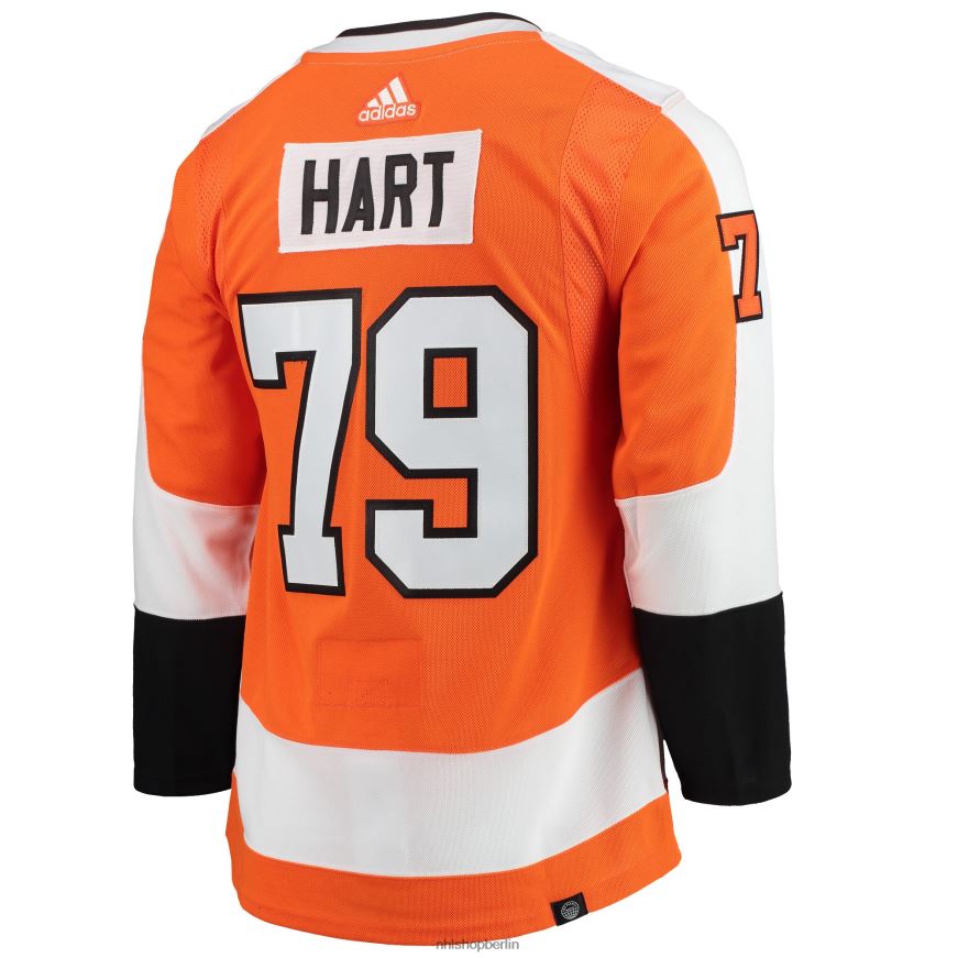 Männer NHL Philadelphia Flyers Carter Hart Adidas Orange Home Primegreen authentisches Pro-Spieler-Trikot Kleidung BF680T668