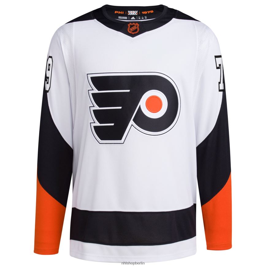 Männer NHL Philadelphia Flyers Carter Hart Adidas Weißes Reverse Retro 20 authentisches Spielertrikot Kleidung BF680T569