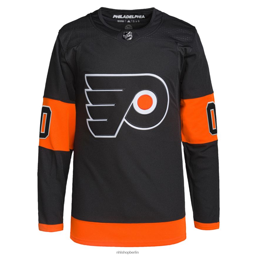 Männer NHL Philadelphia Flyers adidas Black Alternative Primegreen Authentic Pro Custom Jersey Kleidung BF680T1423