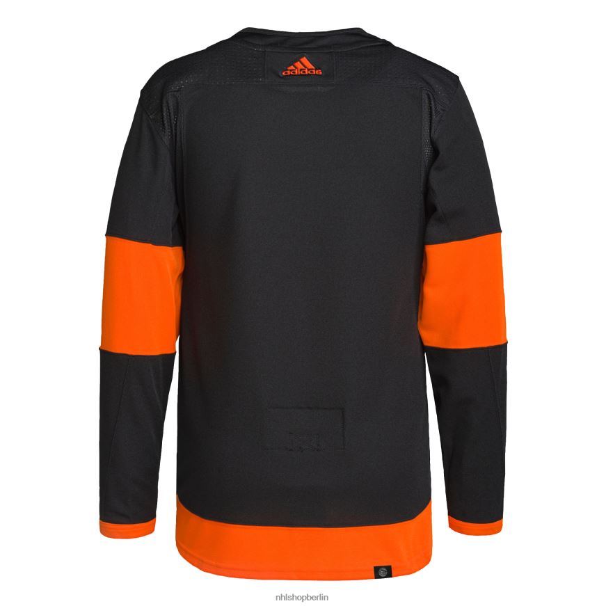 Männer NHL Philadelphia Flyers adidas Black Alternative Primegreen Authentic Pro Jersey Kleidung BF680T771