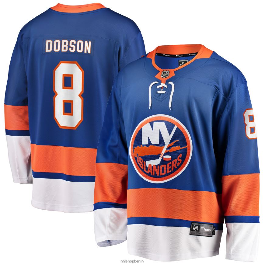 Männer NHL Replika-Spielertrikot der New York Islanders mit Noah Dobson Fanatics Royal-Logo Kleidung BF680T1409