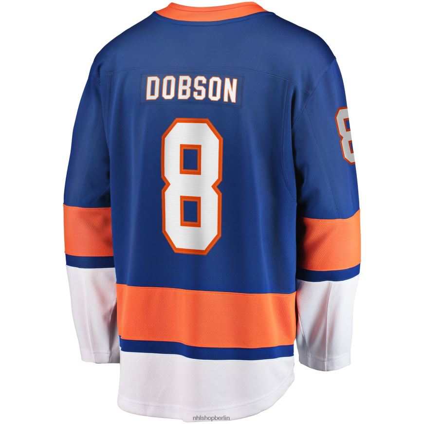 Männer NHL Replika-Spielertrikot der New York Islanders mit Noah Dobson Fanatics Royal-Logo Kleidung BF680T1409