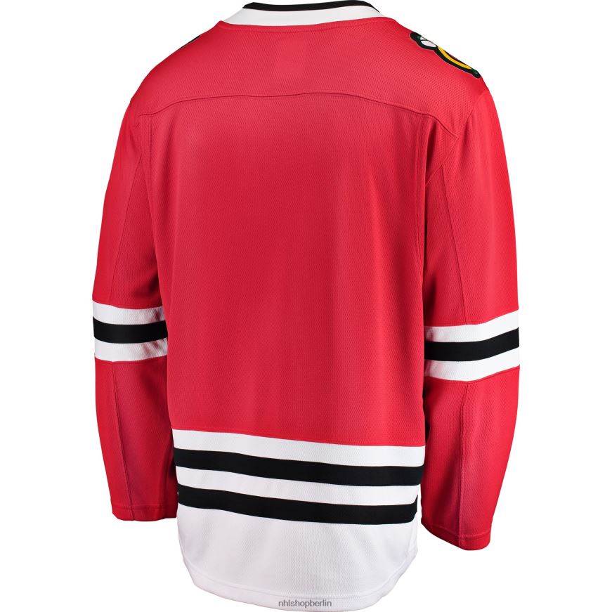 Männer NHL Rotes Breakaway-Heimtrikot der Chicago Blackhawks mit Fanatiker-Logo Kleidung BF680T392