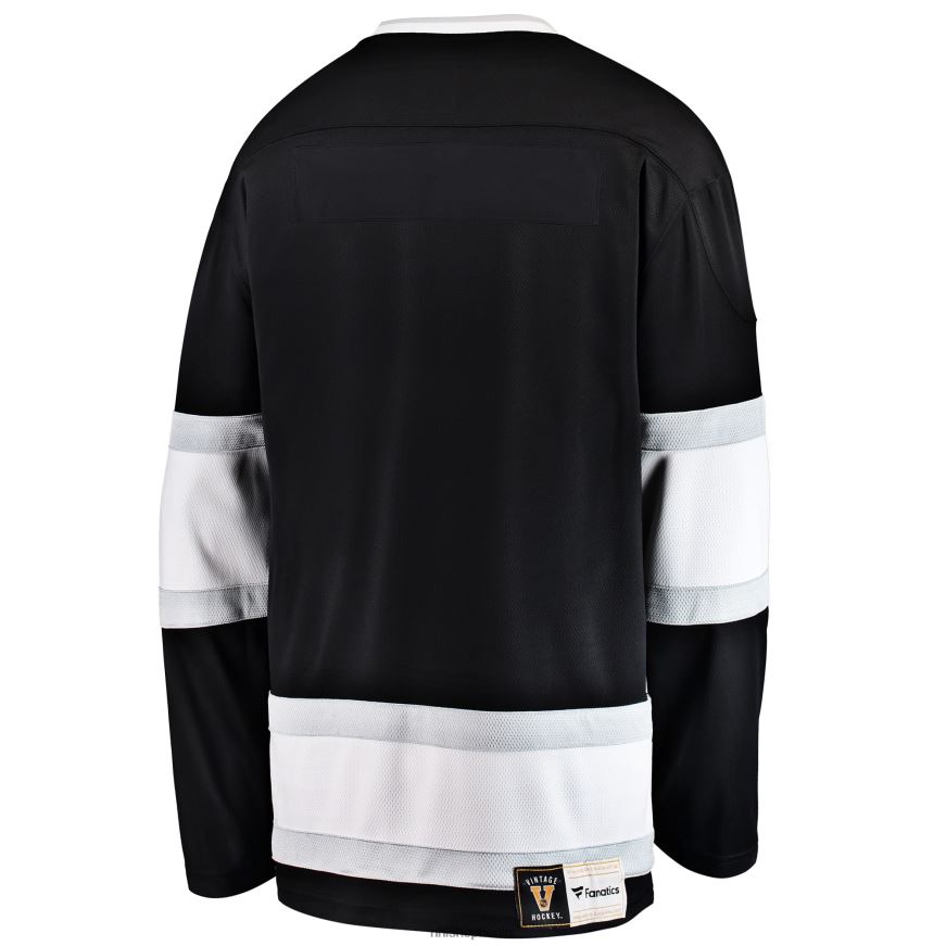 Männer NHL Schwarzes Premier Breakaway Heritage Blanko-Trikot der Los Angeles Kings Fanatics Kleidung BF680T208