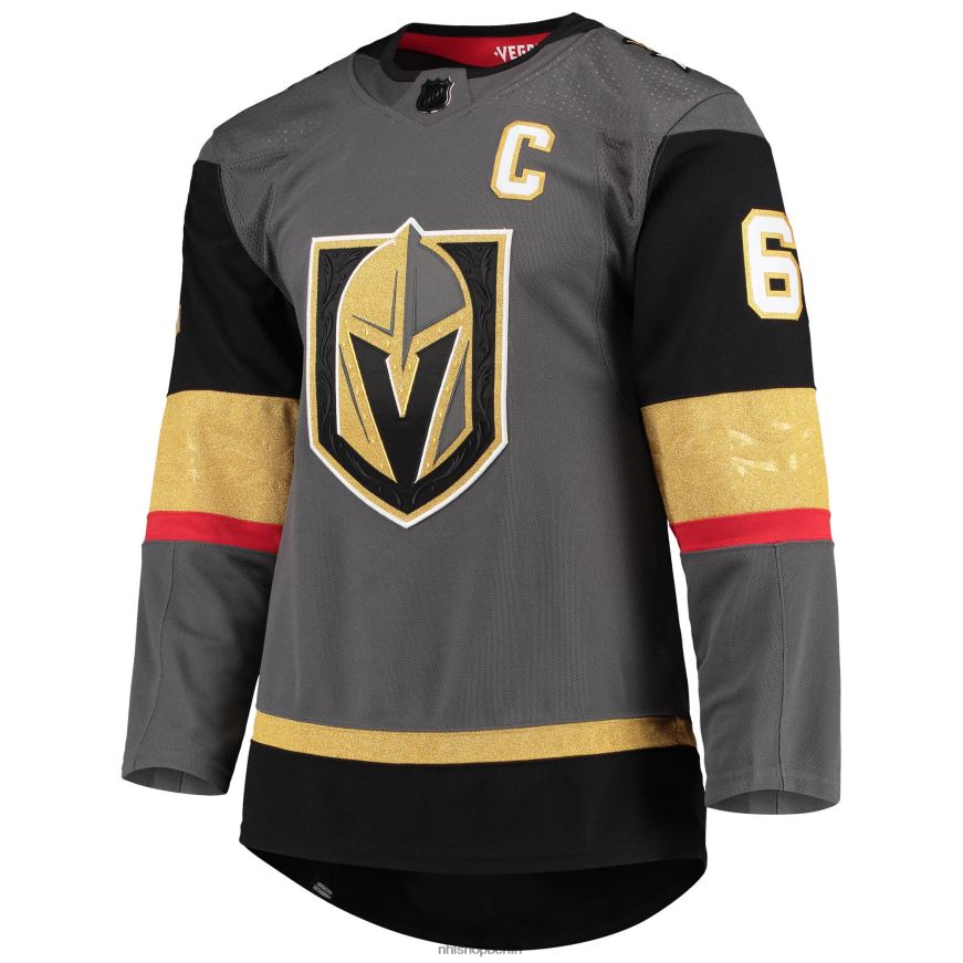 Männer NHL Vegas Golden Knights Mark Stone Adidas Grau Alternate Captain Patch Primegreen Authentisches Pro-Spieler-Trikot Kleidung BF680T851