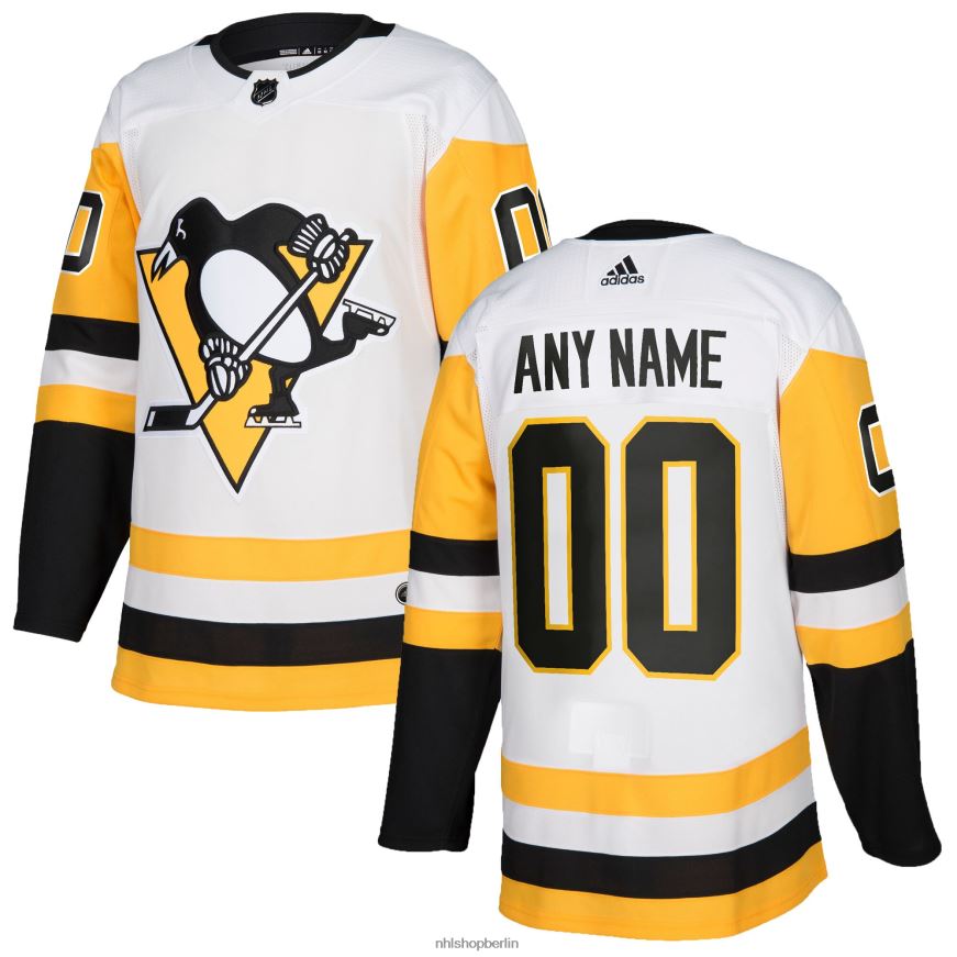 Männer NHL Weißes authentisches individuelles Trikot der Pittsburgh Penguins von adidas Kleidung BF680T1968
