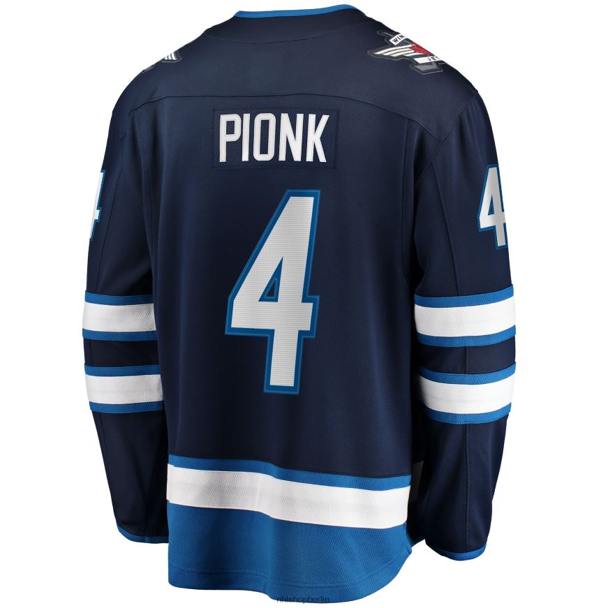 Männer NHL Winnipeg Jets Neal Pionk Fanatics-Heimtrikot für Breakaway-Spieler in Marineblau Kleidung BF680T1622