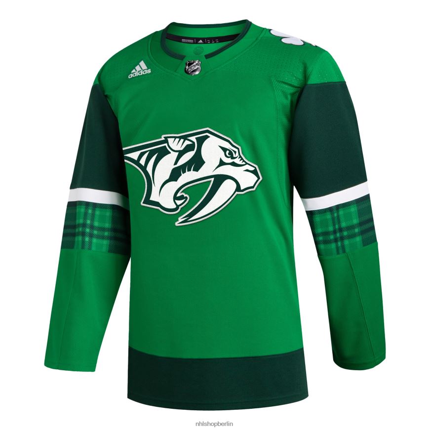 Männer NHL adidas kelly green 2023 st Patrick\s Day Primegreen authentisches Trikot Kleidung BF680T809