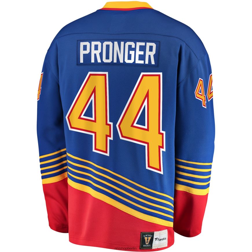 Männer NHL st Louis Blues Chris Pronger Fanatics gebrandetes blaues Breakaway-Spielertrikot im Ruhestand Kleidung BF680T500