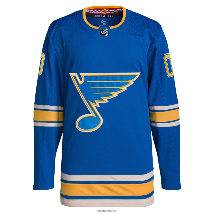 Männer NHL st Louis Blues adidas Blue Alternative Authentic Pro Custom Trikot Kleidung BF680T1339