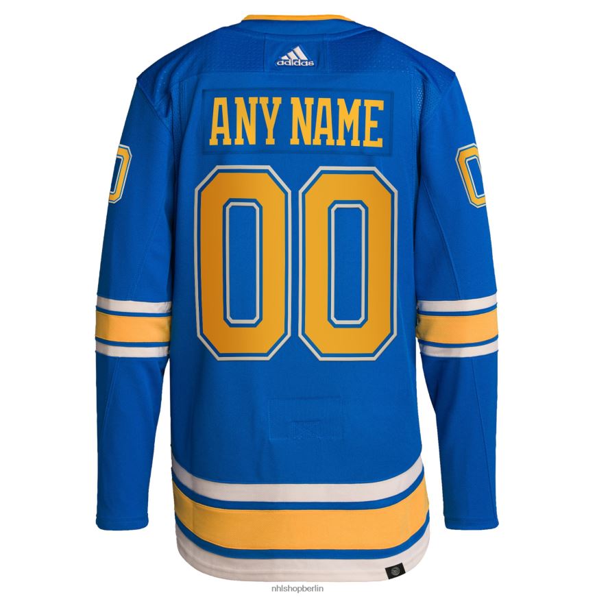 Männer NHL st Louis Blues adidas Blue Alternative Authentic Pro Custom Trikot Kleidung BF680T1339