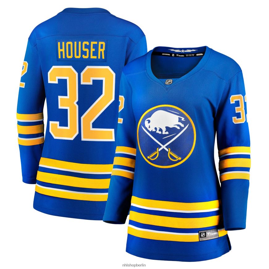 Frauen NHL Buffalo Sabres Michael Houser Fanatics Royal Home Breakaway-Trikot mit Branding Kleidung BF680T2184