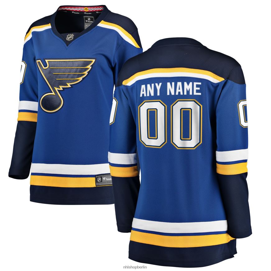 Frauen NHL st. Blaues Home-Breakaway-Trikot mit Louis Blues Fanatics-Logo Kleidung BF680T1125