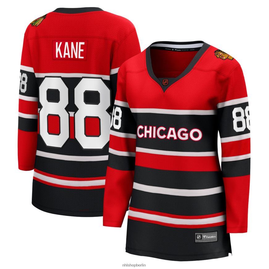 Frauen NHL Chicago Blackhawks Patrick Kane Fanatics Branded Red Special Edition 2.0 Breakaway-Spielertrikot Kleidung BF680T654