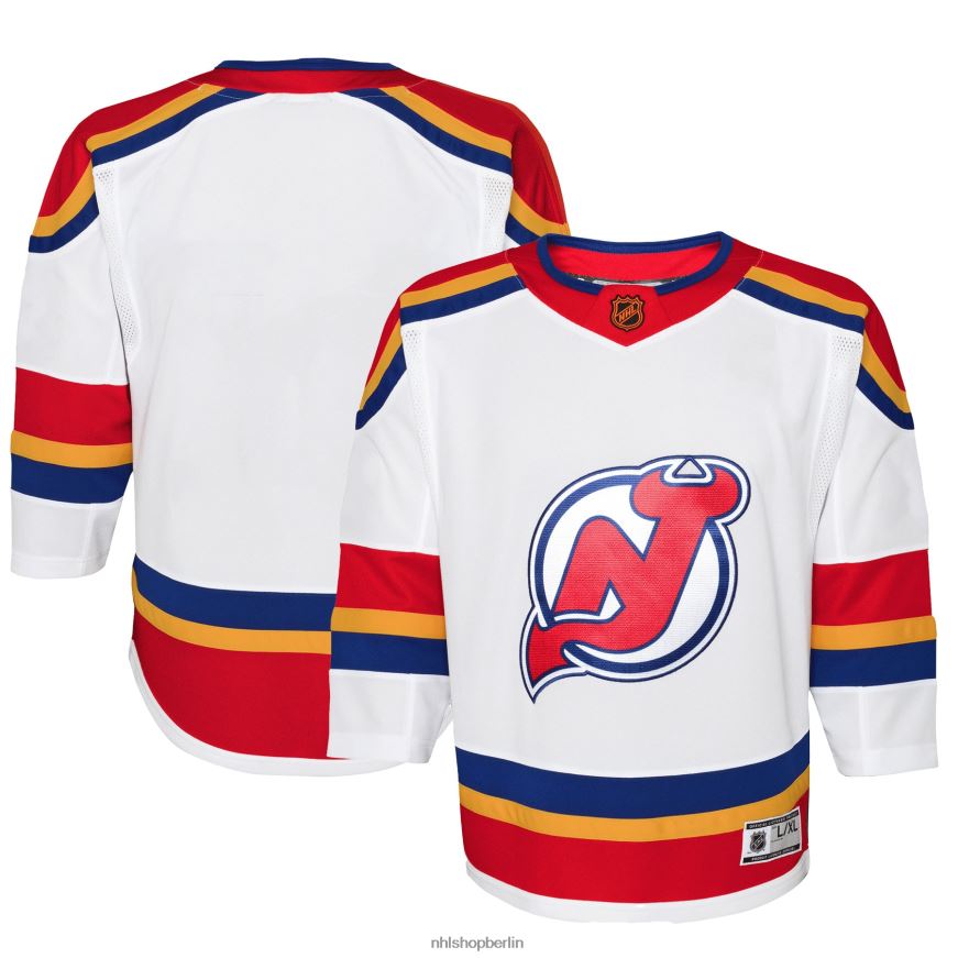 Jugend NHL New Jersey Devils White Special Edition 2.0 Premier Blanko-Trikot Kleidung BF680T1645