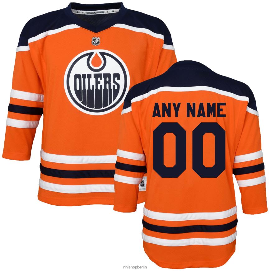 Kleinkind NHL Nachbildung des Heimtrikots der Edmonton Oilers in Orange Kleidung BF680T1364