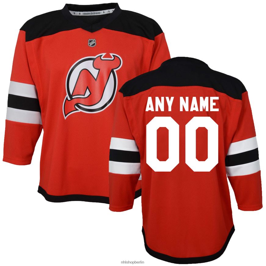 Kleinkind NHL New Jersey Devils Red Home Replika-Trikot nach Maß Kleidung BF680T841