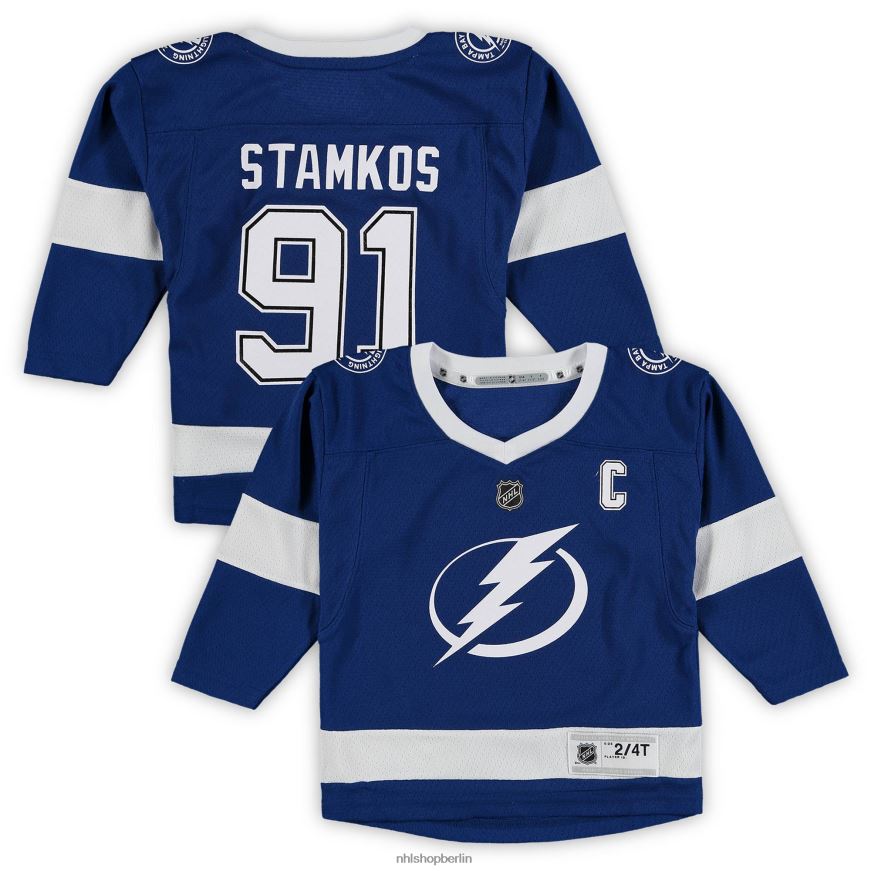 Kleinkind NHL Tampa Bay Lightning Steven Stamkos blaues Replika-Teamspieler-Trikot Kleidung BF680T819