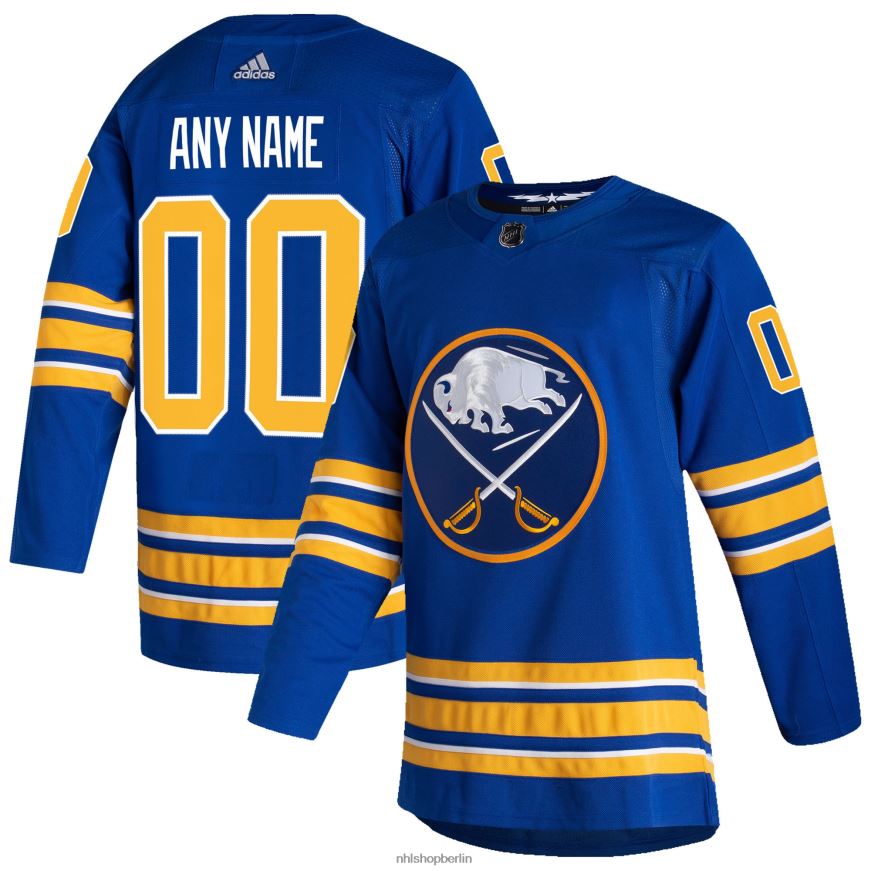 Männer NHL Buffalo Sabres adidas Royal 2020/21 Heimtrikot, authentisch, individuell gestaltet Kleidung BF680T130