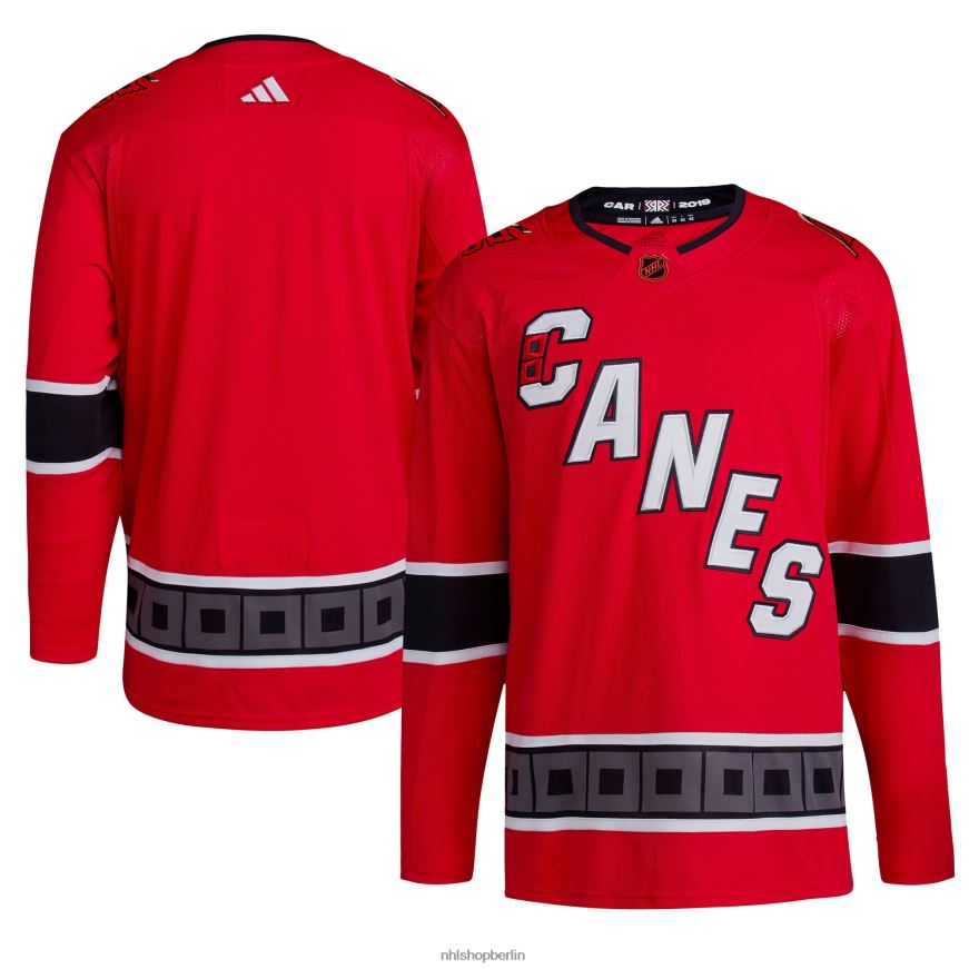 Männer NHL Carolina Hurricanes adidas Red Reverse Retro 2.0 authentisches leeres Trikot Kleidung BF680T709