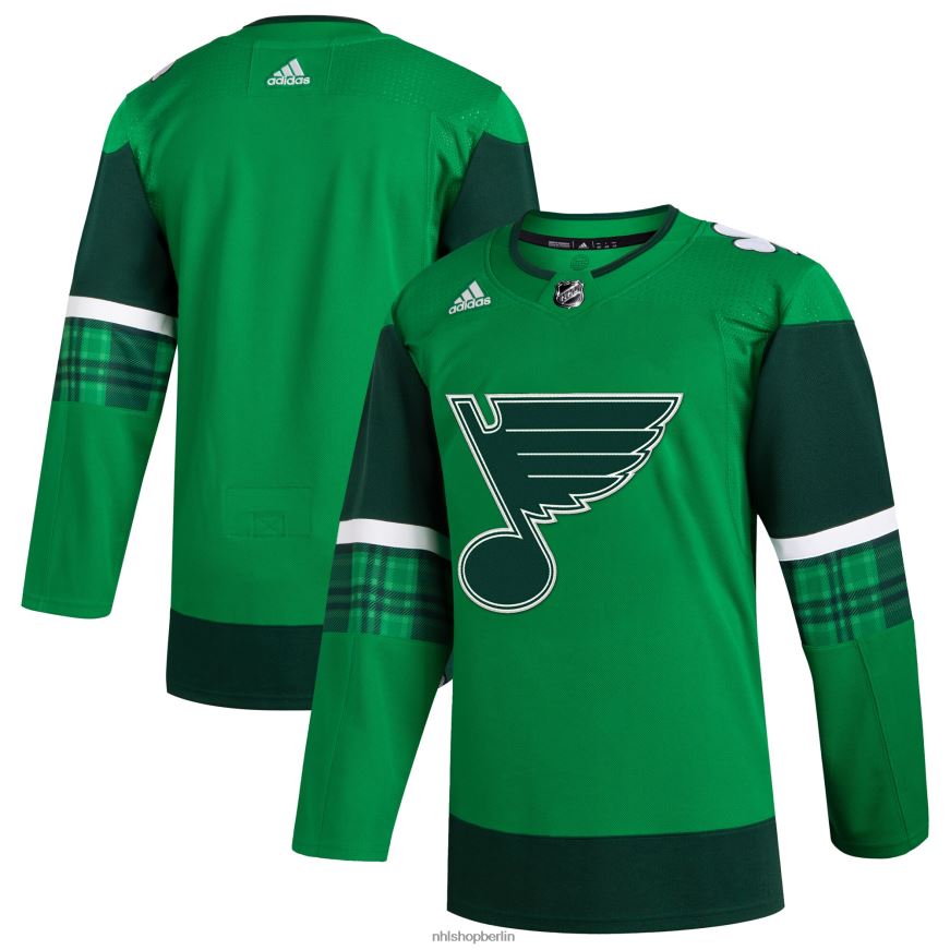 Männer NHL st. adidas kelly green 2023 st. Patrick's Day Primegreen authentisches Trikot Kleidung BF680T439