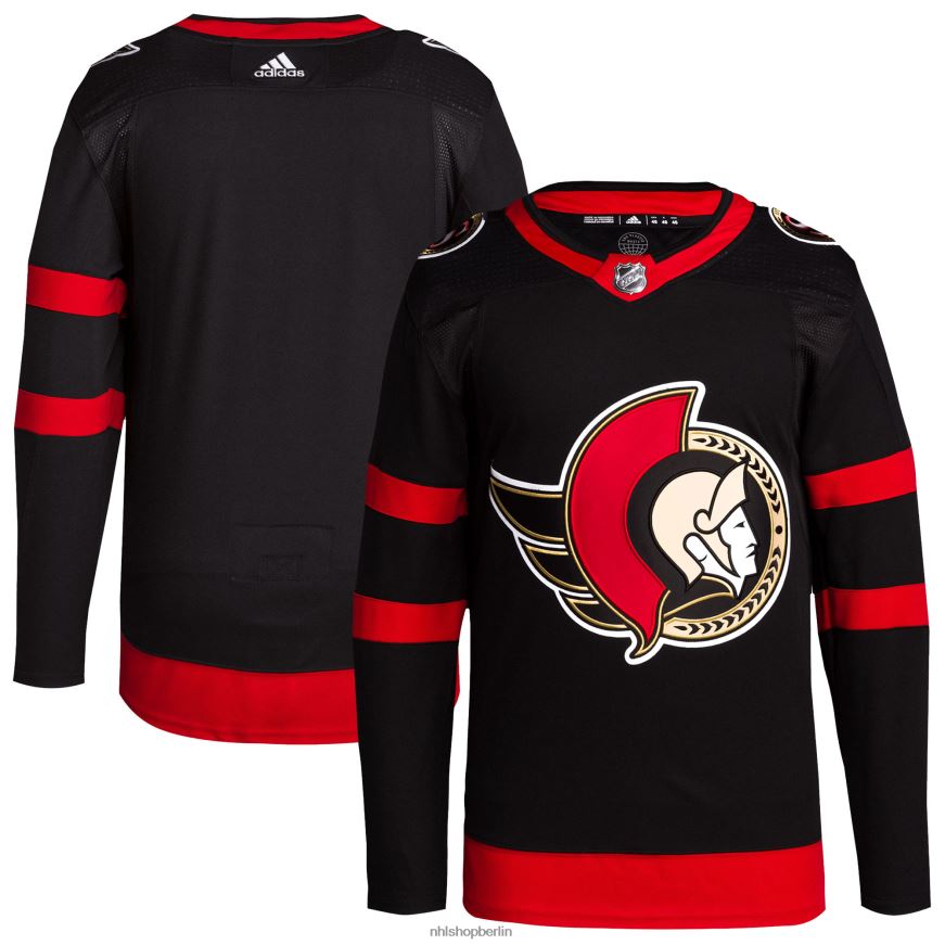 Männer NHL Ottawa Senators adidas Black Home Primegreen Authentic Pro Blank Trikot Kleidung BF680T1720