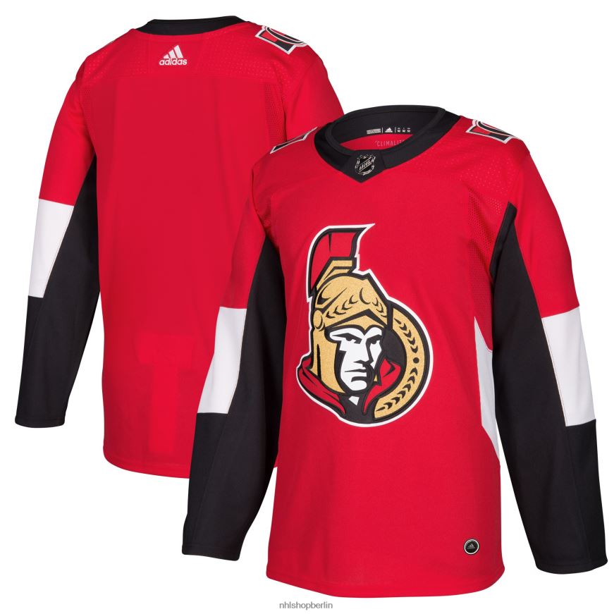Männer NHL Ottawa Senators adidas Red Home Authentic Blank Jersey Kleidung BF680T2370